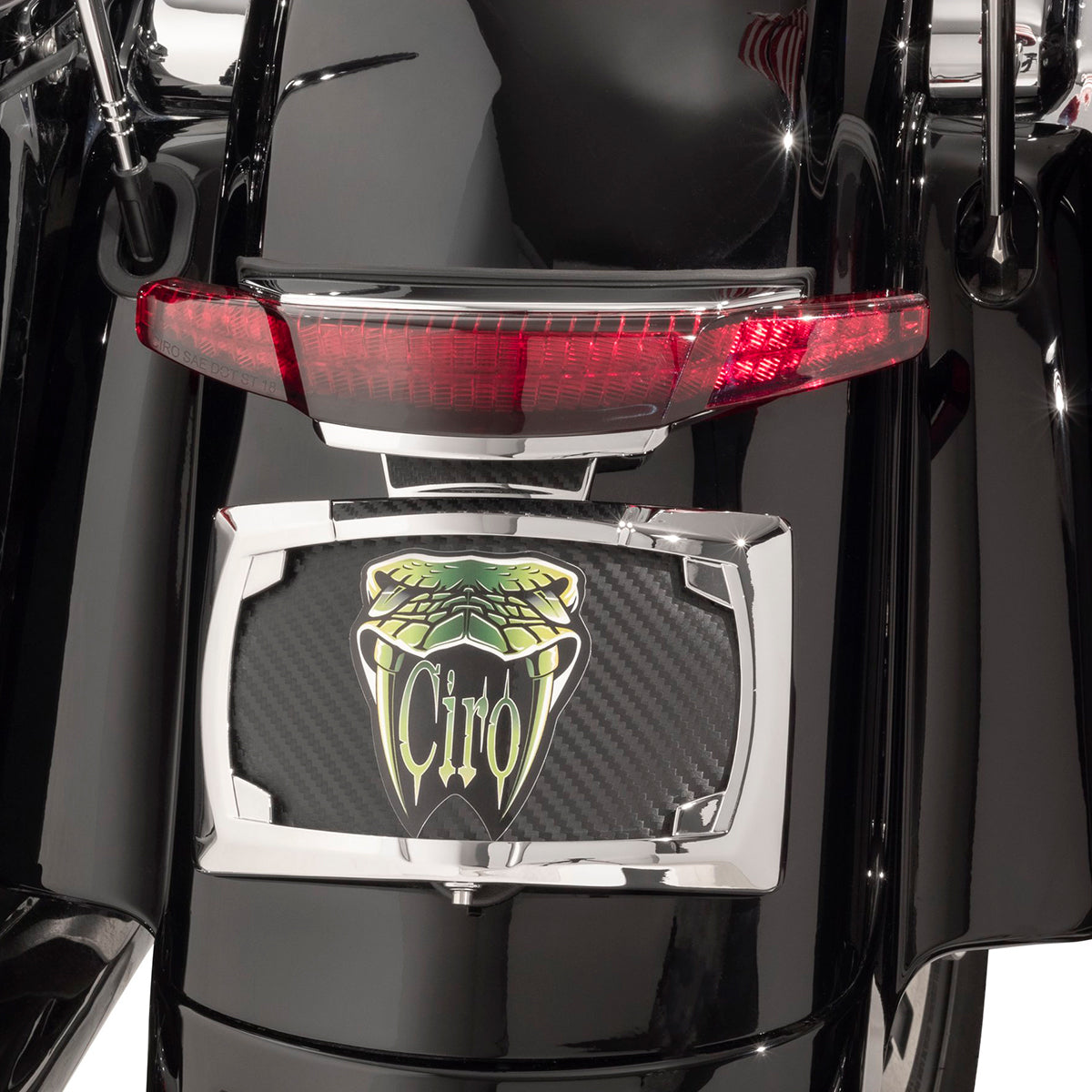 Ciro Porta Placas con Luz de Stop para Harley Davidson Touring