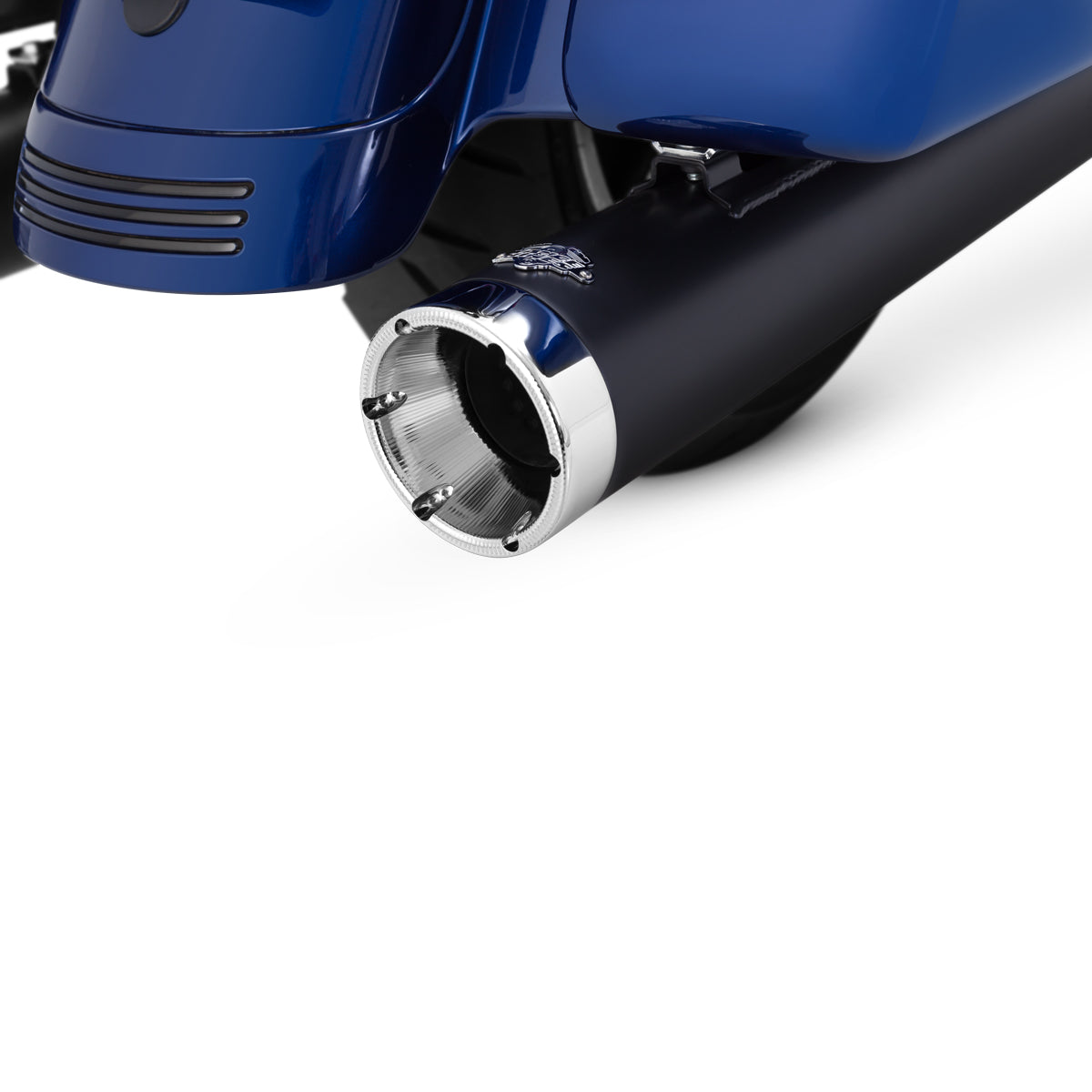 Escape Vance & Hines Monster Rounds Slip Ons Negro para Harley Davidson '17-'25 Touring (Colas)