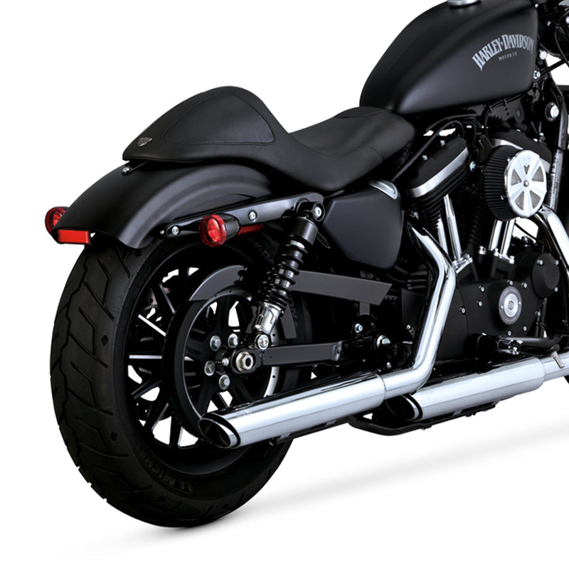 Escape Vance & Hines Twin Slash 3" Slip Ons Cromo para Motocicletas Harley Davidson '14-'21 Sportster (Colas)