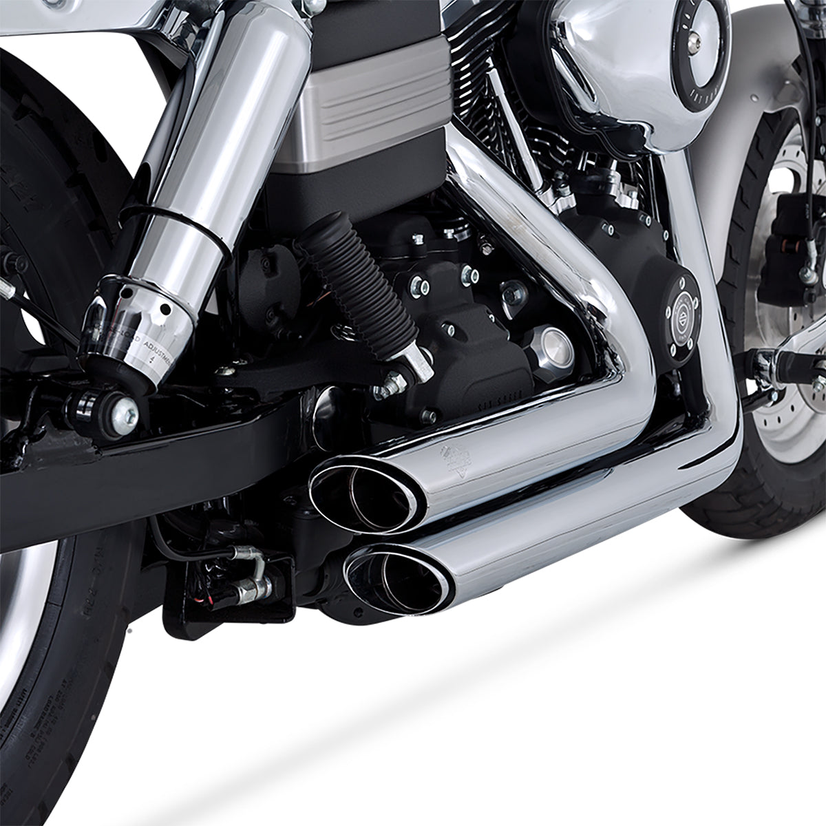 Escape Vance & Hines Shortshots Staggered Cromo para Harley Davidson '06-'11 Dyna (Sistema Completo)
