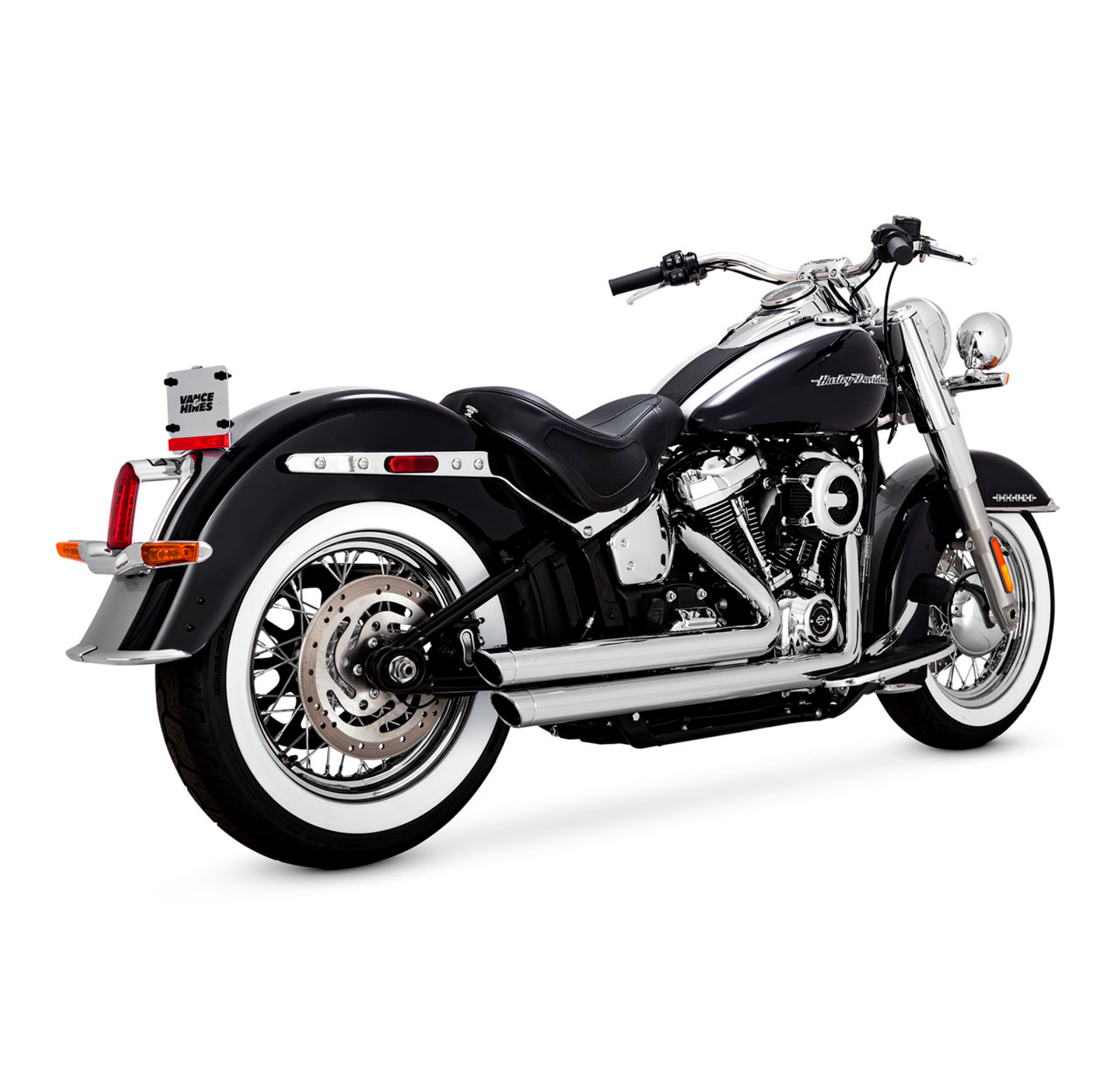Escape Vance & Hines Big Shots Staggered Cromo para Harley Davidson '18-'24 Softail (Sistema Completo)