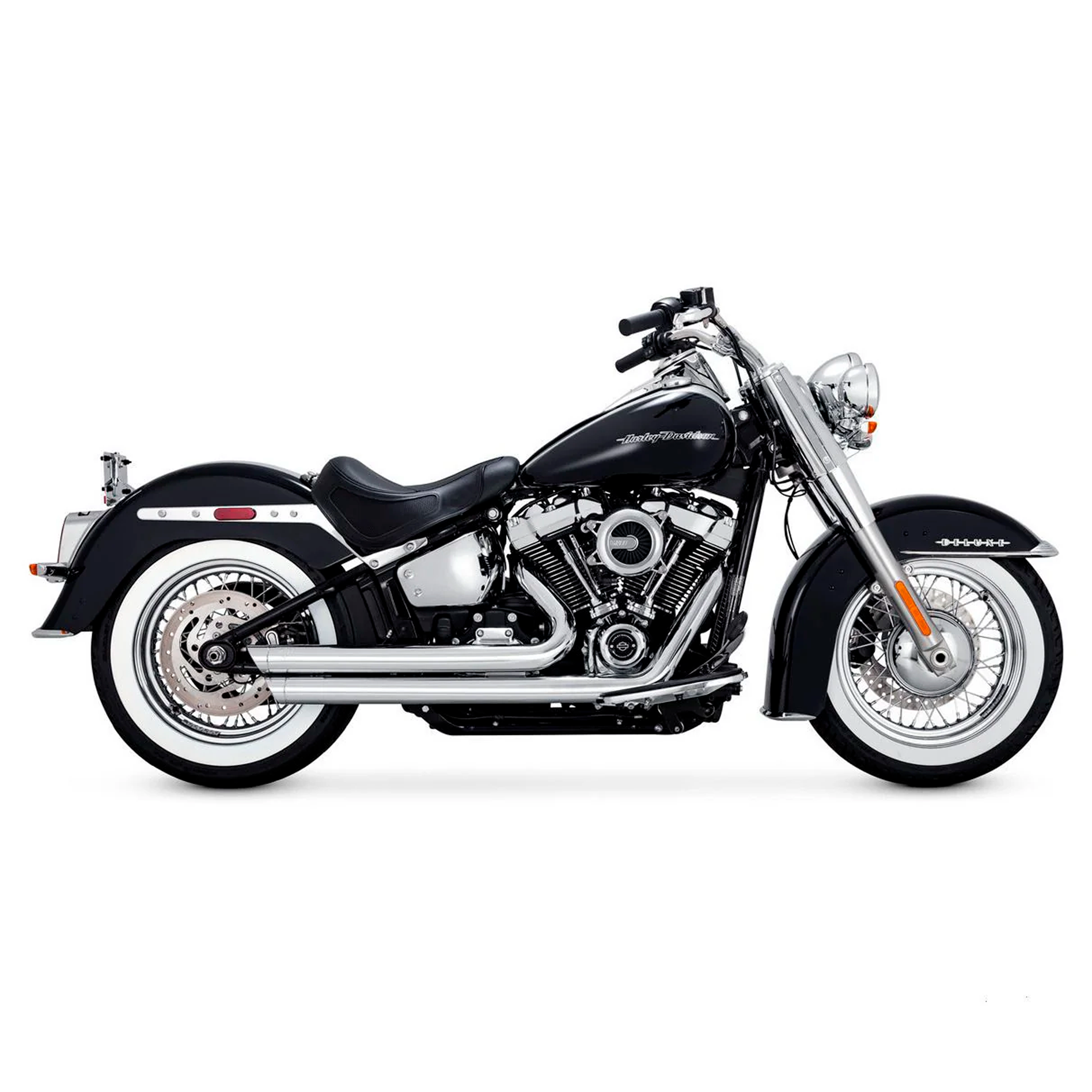 Escape Vance & Hines Big Shots Staggered Cromo para Harley Davidson '18-'24 Softail (Sistema Completo)