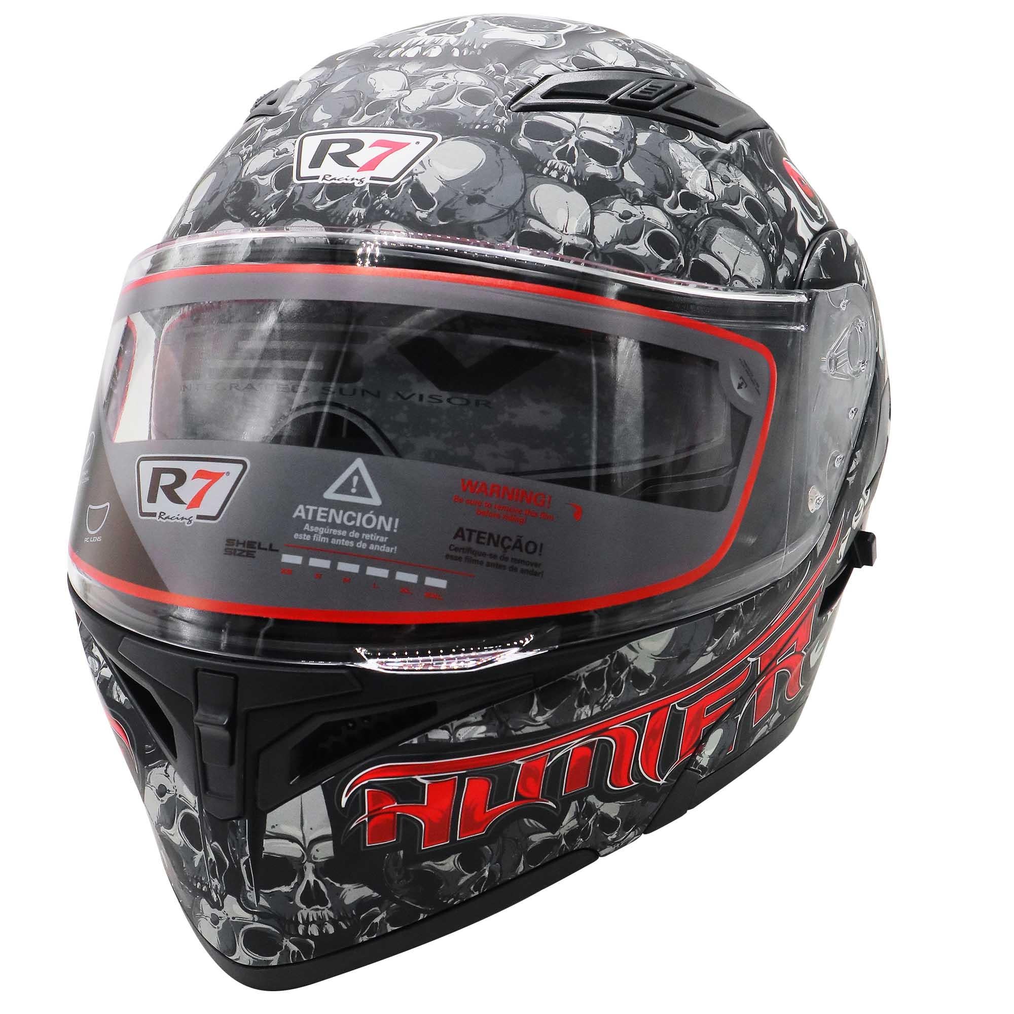 Casco Abatible R7 Racing Hunter Doble Mica DOT
