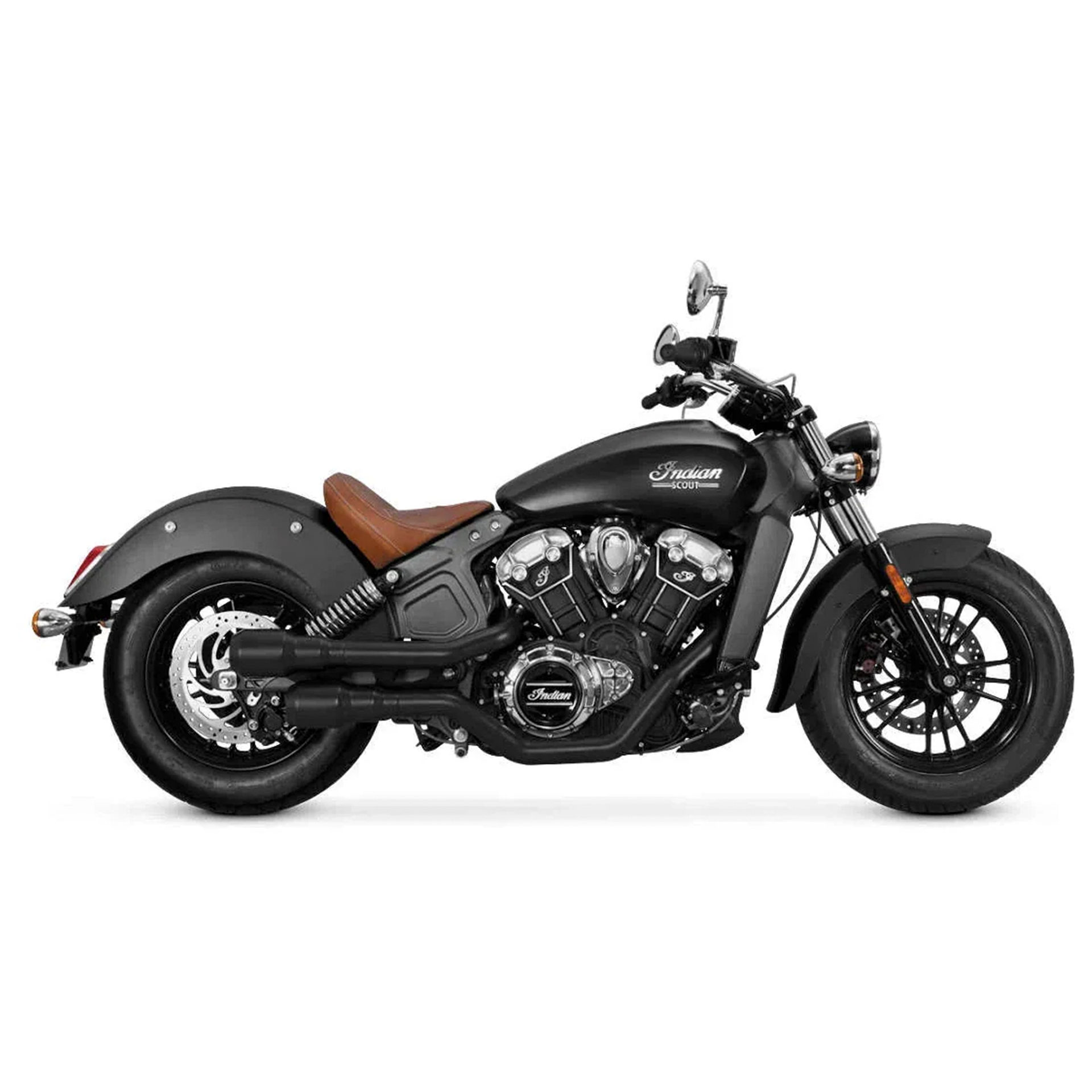 Escape Vance & Hines Hi Output Grenades Negro Mate para Indian '15-'24 Scout