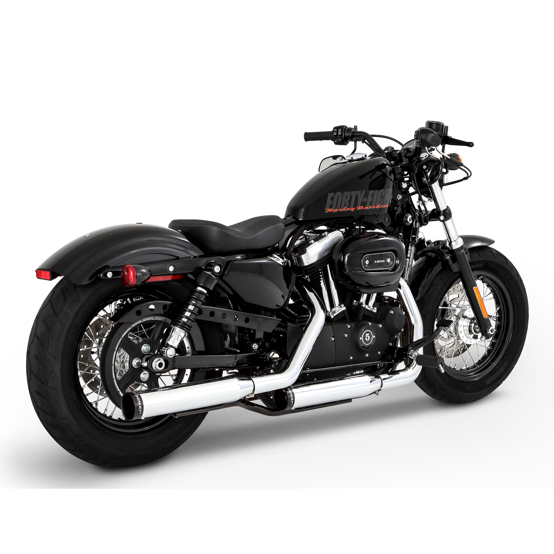 Escape Rinehart Racing 3" Slip Ons Cromo para Harley Davidson '14-'22 Sportster (Colas)