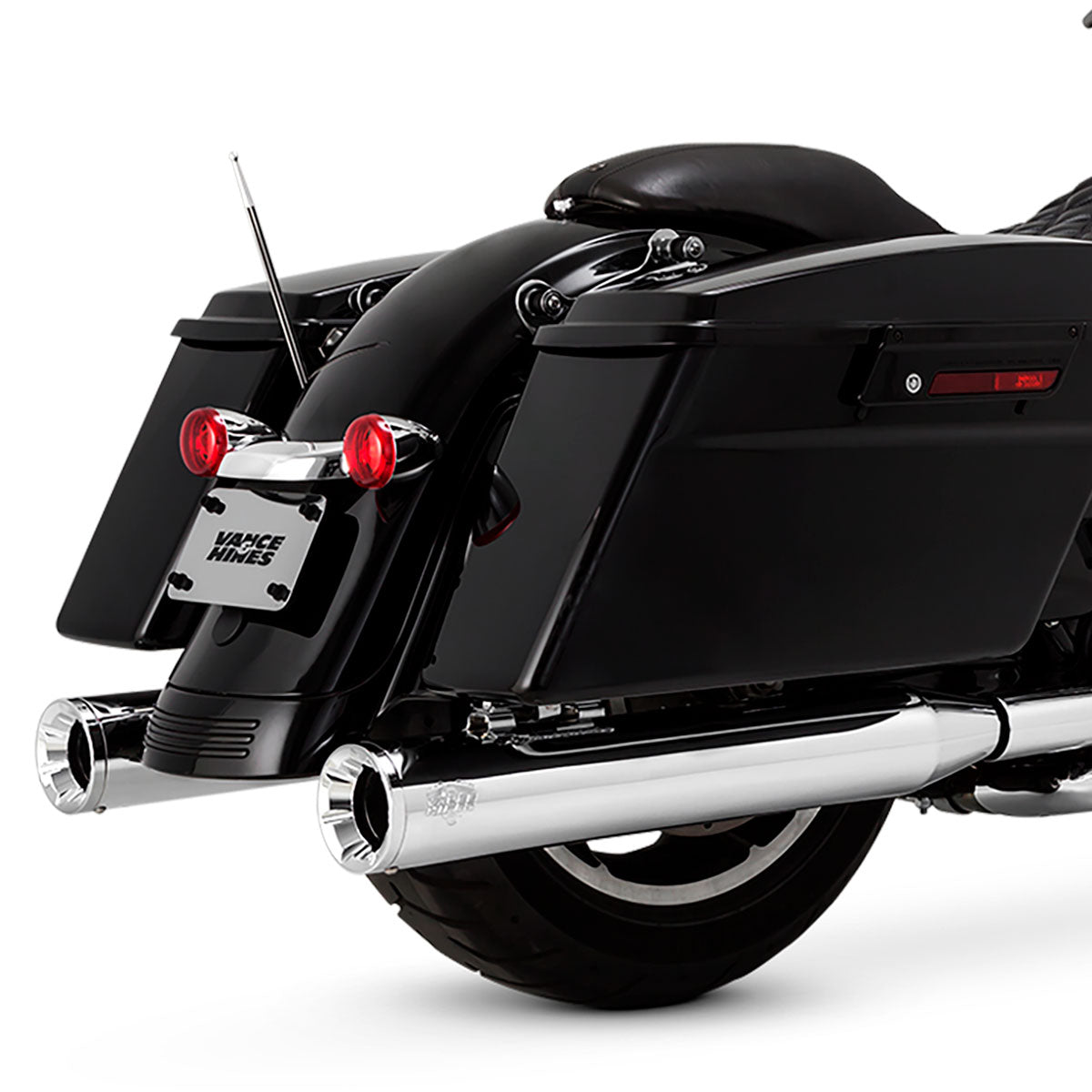 Escape Vance & Hines Eliminator 400 Slip Ons Cromo para Harley Davidson '17-'25 Touring (Colas)
