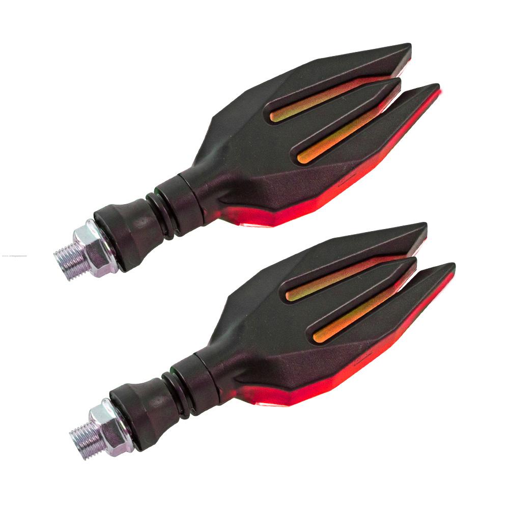 Direccionales P-31S LED Luz Rojo-Ambar Stallion