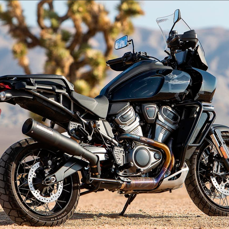Escapes Vance & Hines Adventure Hi-Output 450 Para Motocicletas Harley Davidson Pan America 1250 del 2021 al 2023 (Cola)