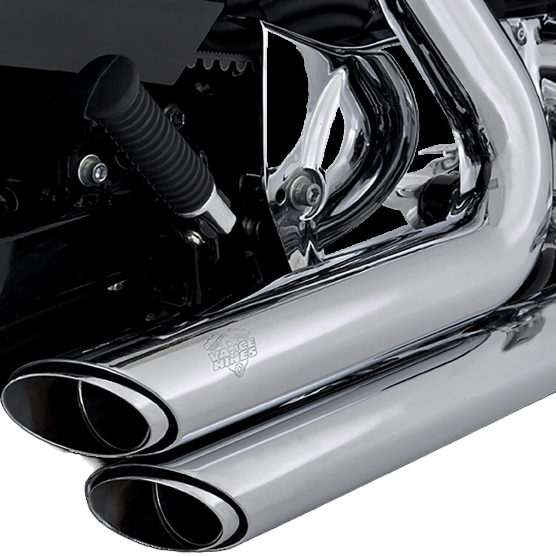 Escape Vance & Hines Shortshots Staggered Cromo para Harley Davidson '14-'22 Sportster (Sistema Completo)