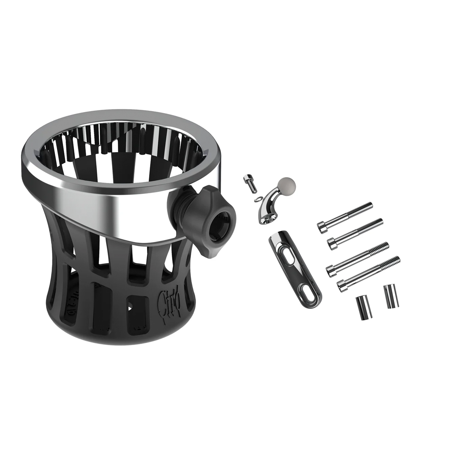 Porta Vaso Ciro GEN 2 con Soportes de Tornillo para Harley Davidson