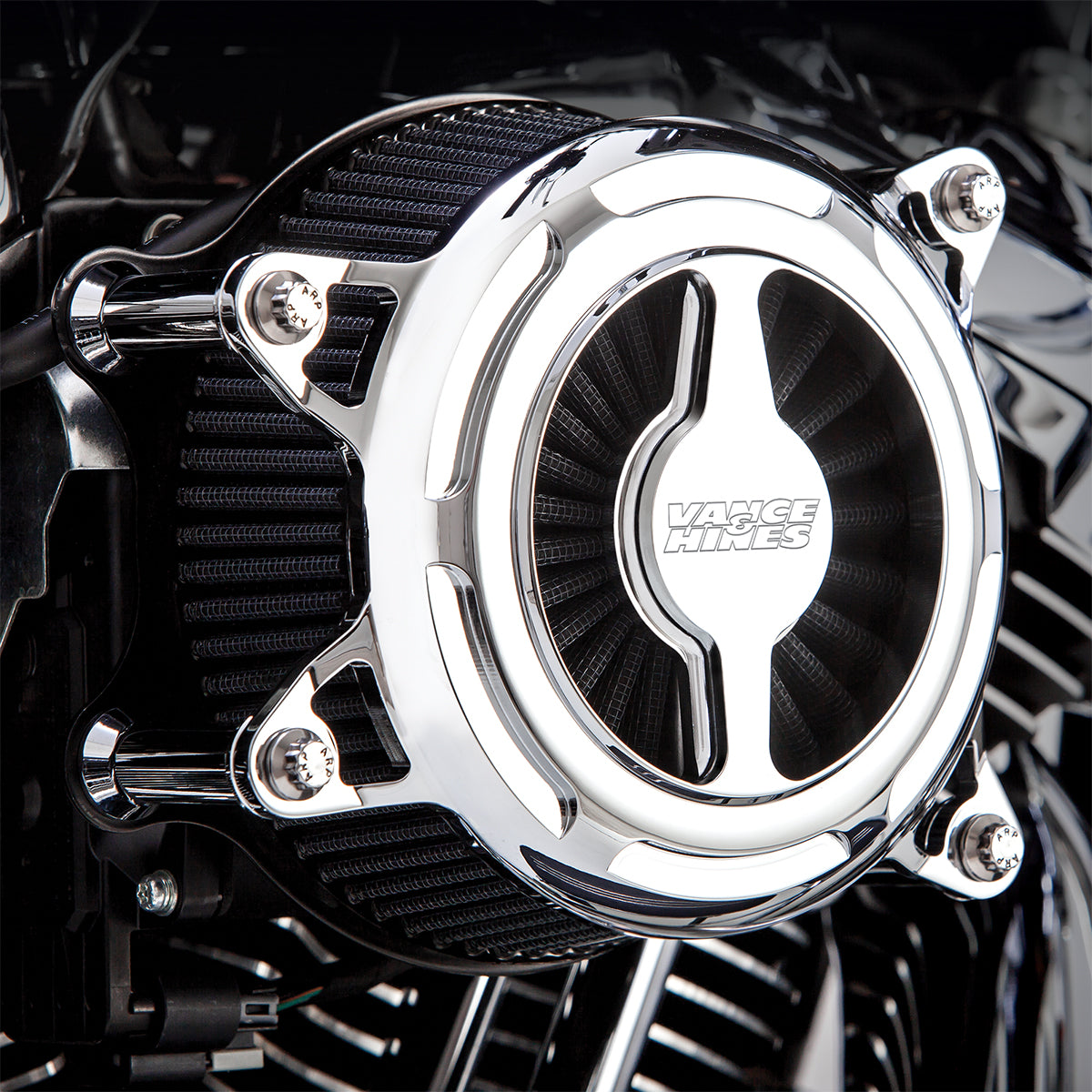 Filtro de Aire Vance & Hines VO2 Blade Cromo para Harley Davidson '91-'22 Sportster