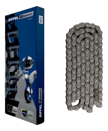Cadena para Motocicleta 428 -108 Convencional RIFFEL
