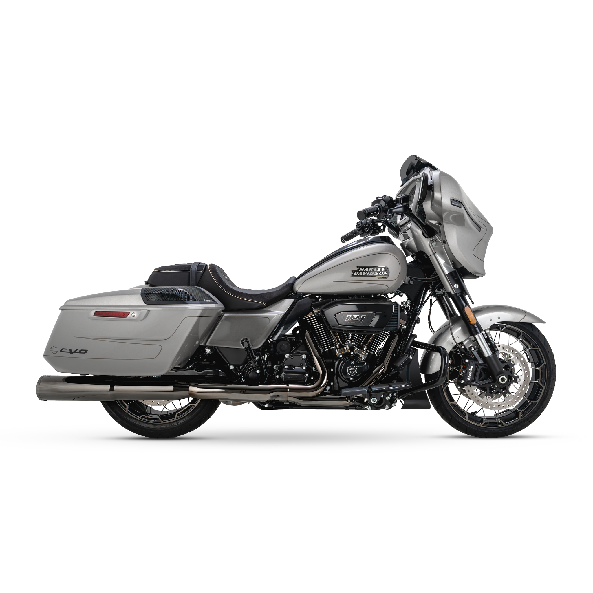 Escape Vance & Hines Hi-Output Slip Ons Dark Chrome para Harley Davidson '17-'25 Touring (Colas)