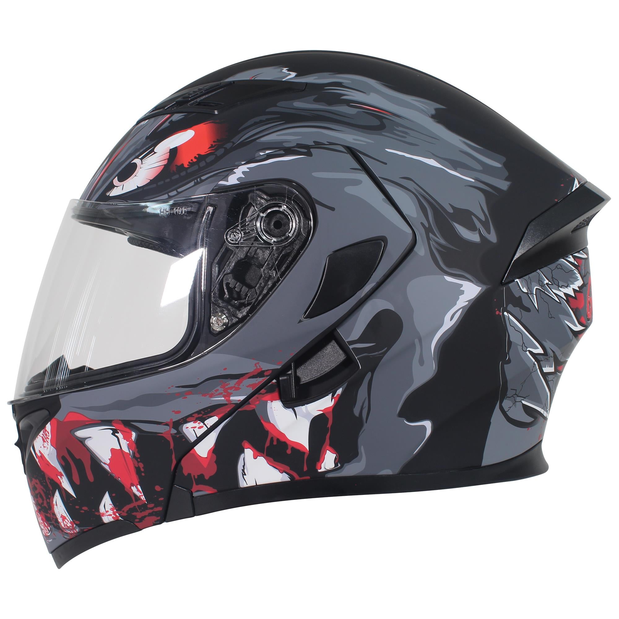 Casco Abatible R7 Racing Unscarred Rex Doble Mica DOT
