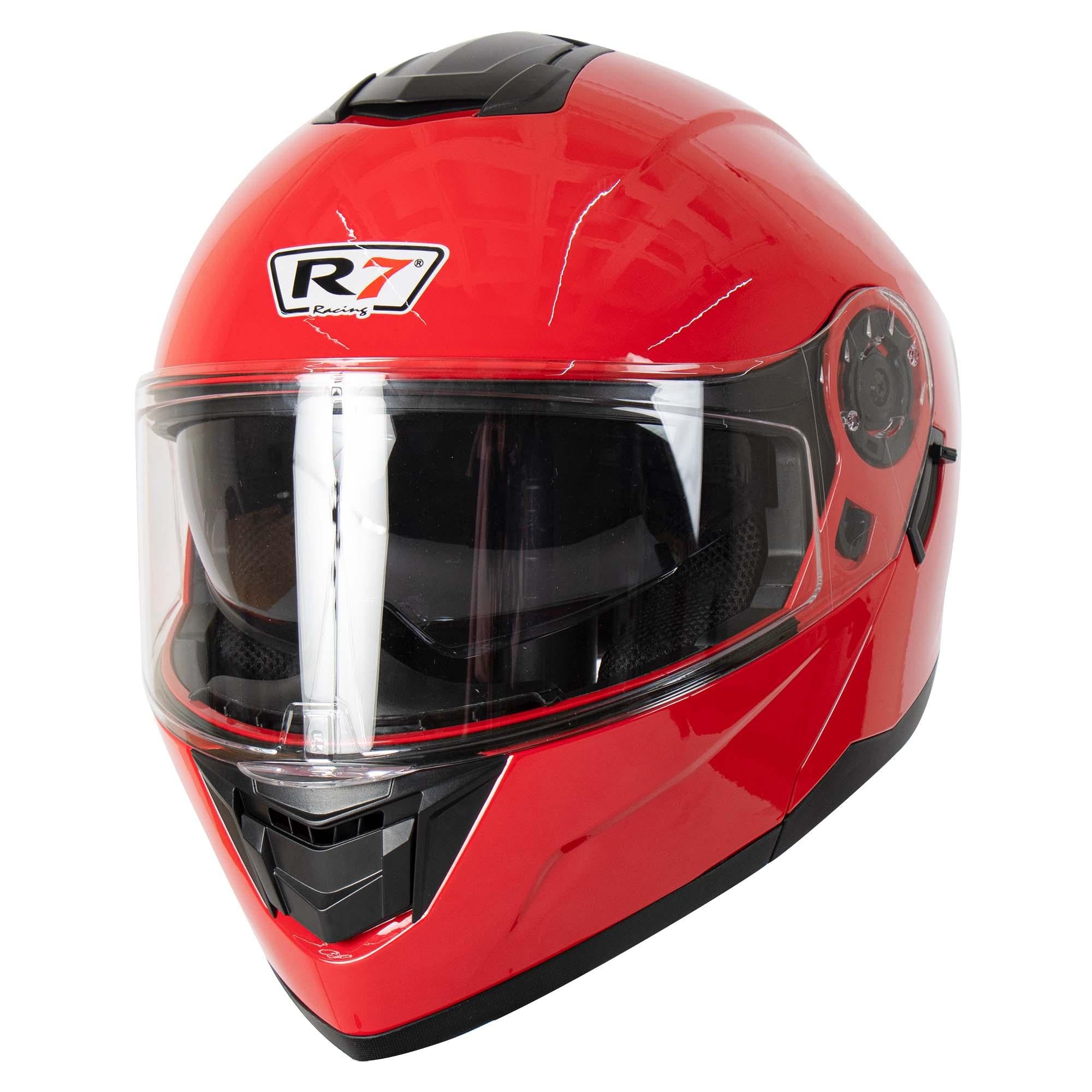 Casco Abatible R7 Racing Alfa DOT Rojo Brillante