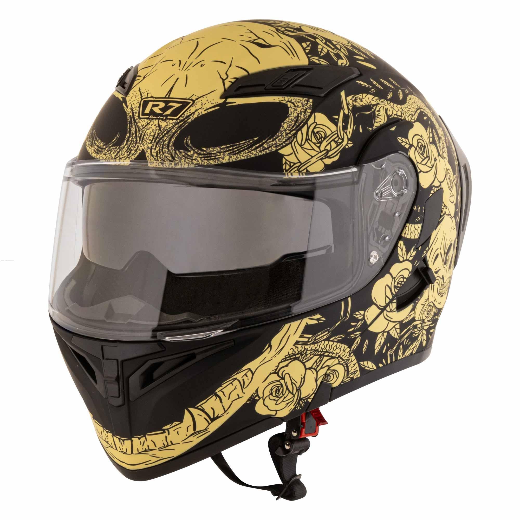 Casco Abatible R7 Racing Unscarred Kalaveras DOT