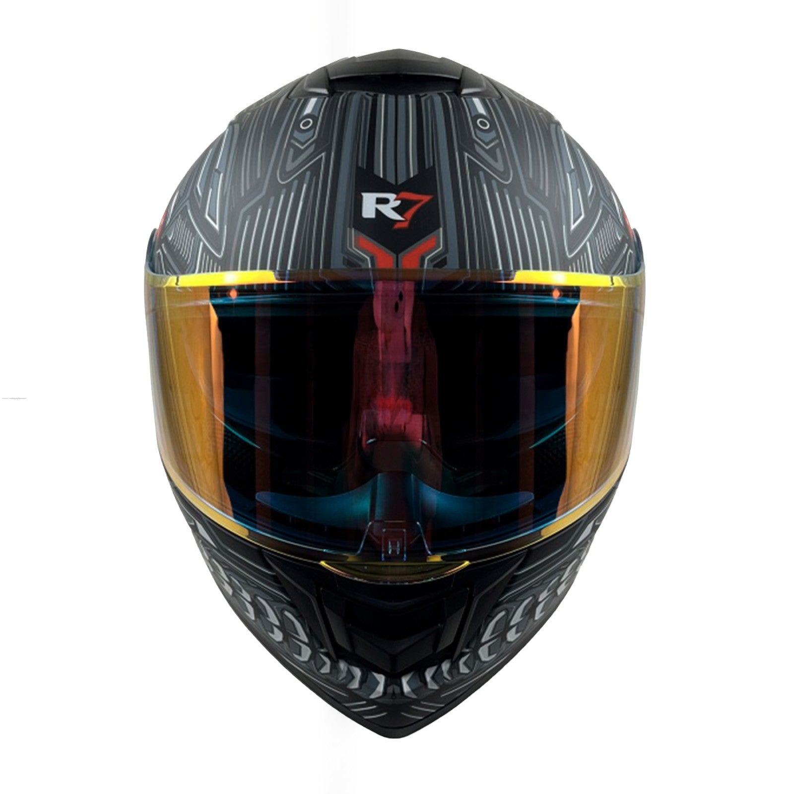 Casco Abatible R7 Racing Alfa LED Cyberpunk (Night Vision) DOT