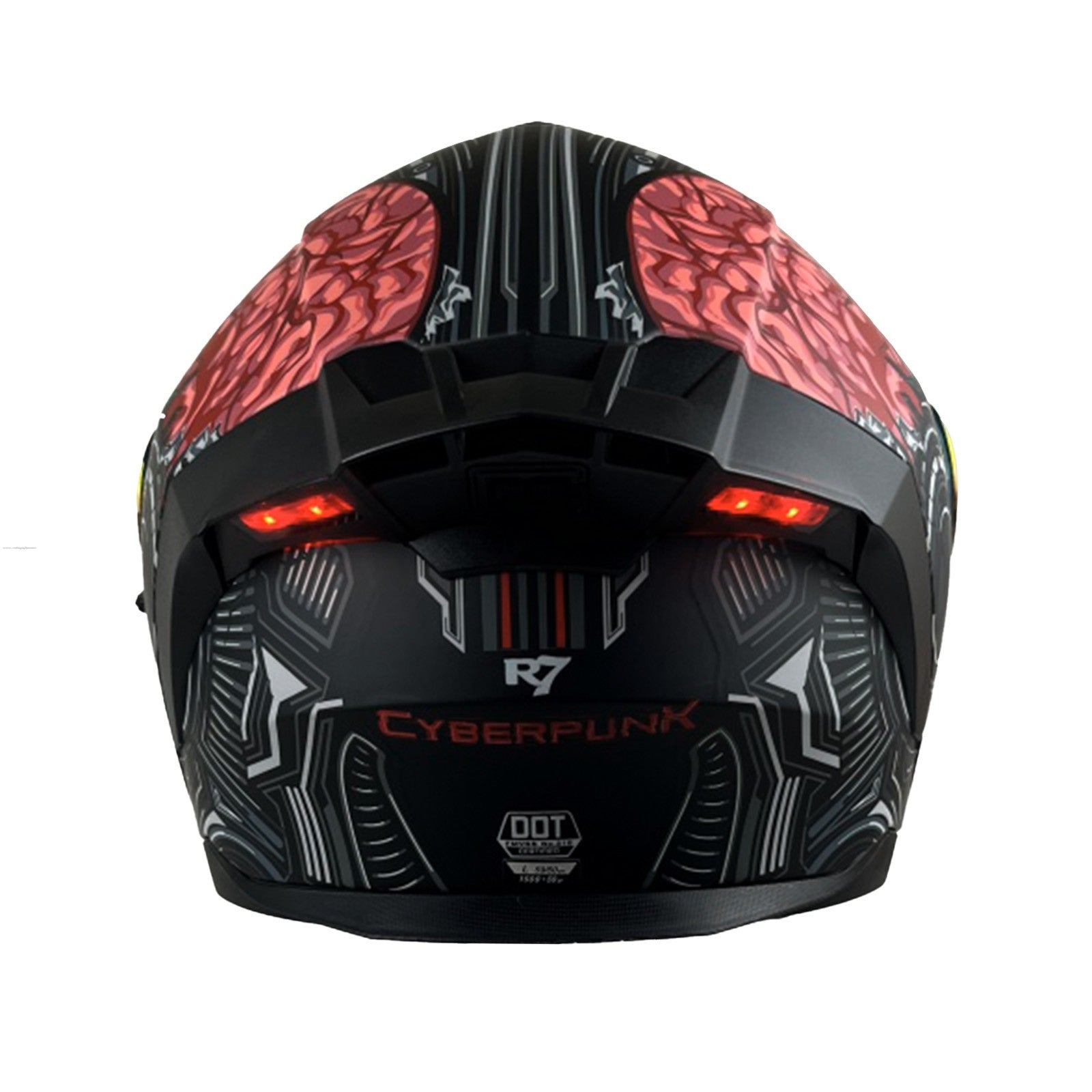 Casco Abatible R7 Racing Alfa LED Cyberpunk (Night Vision) DOT