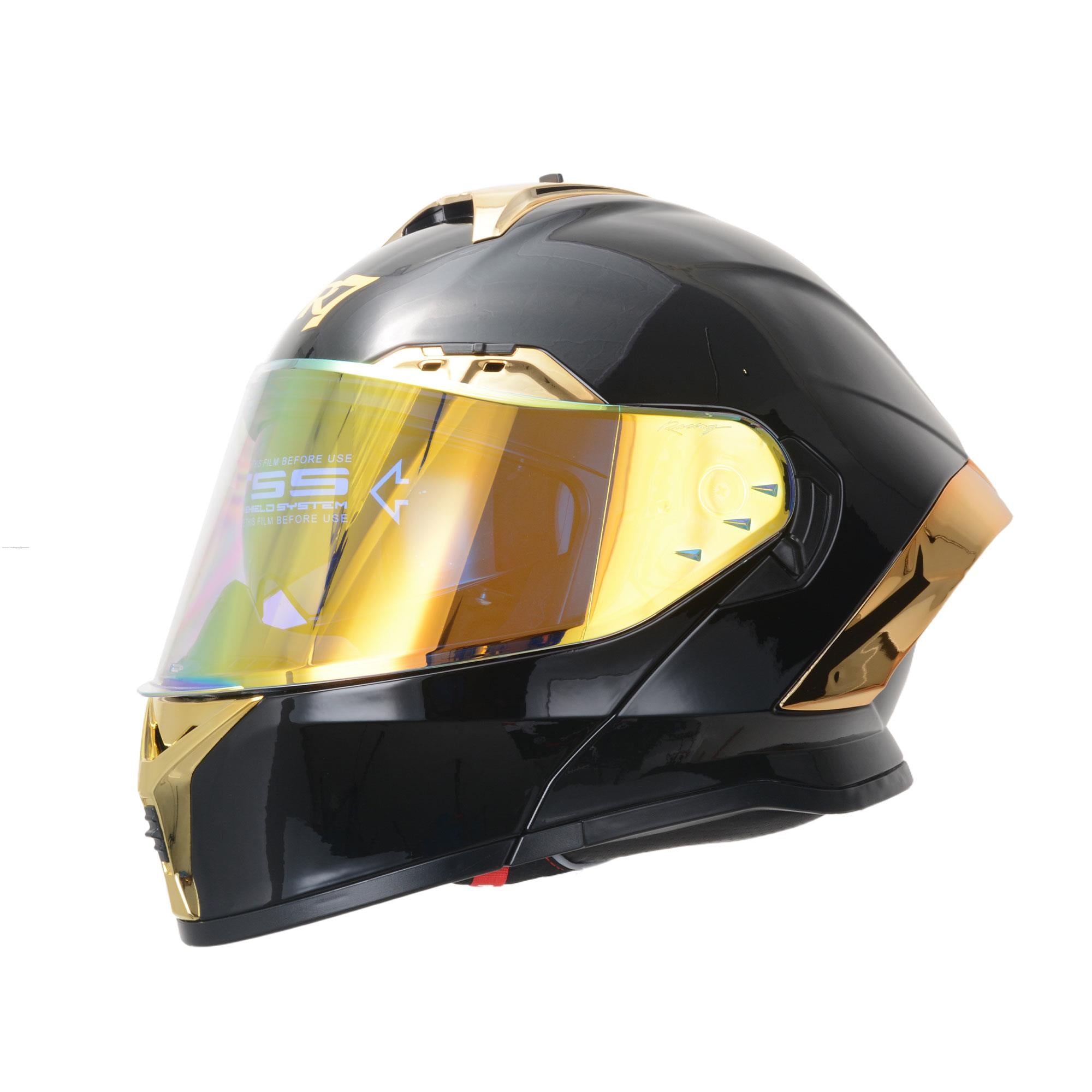 Casco Abatible R7 Racing Nova DOT Negro Brillante