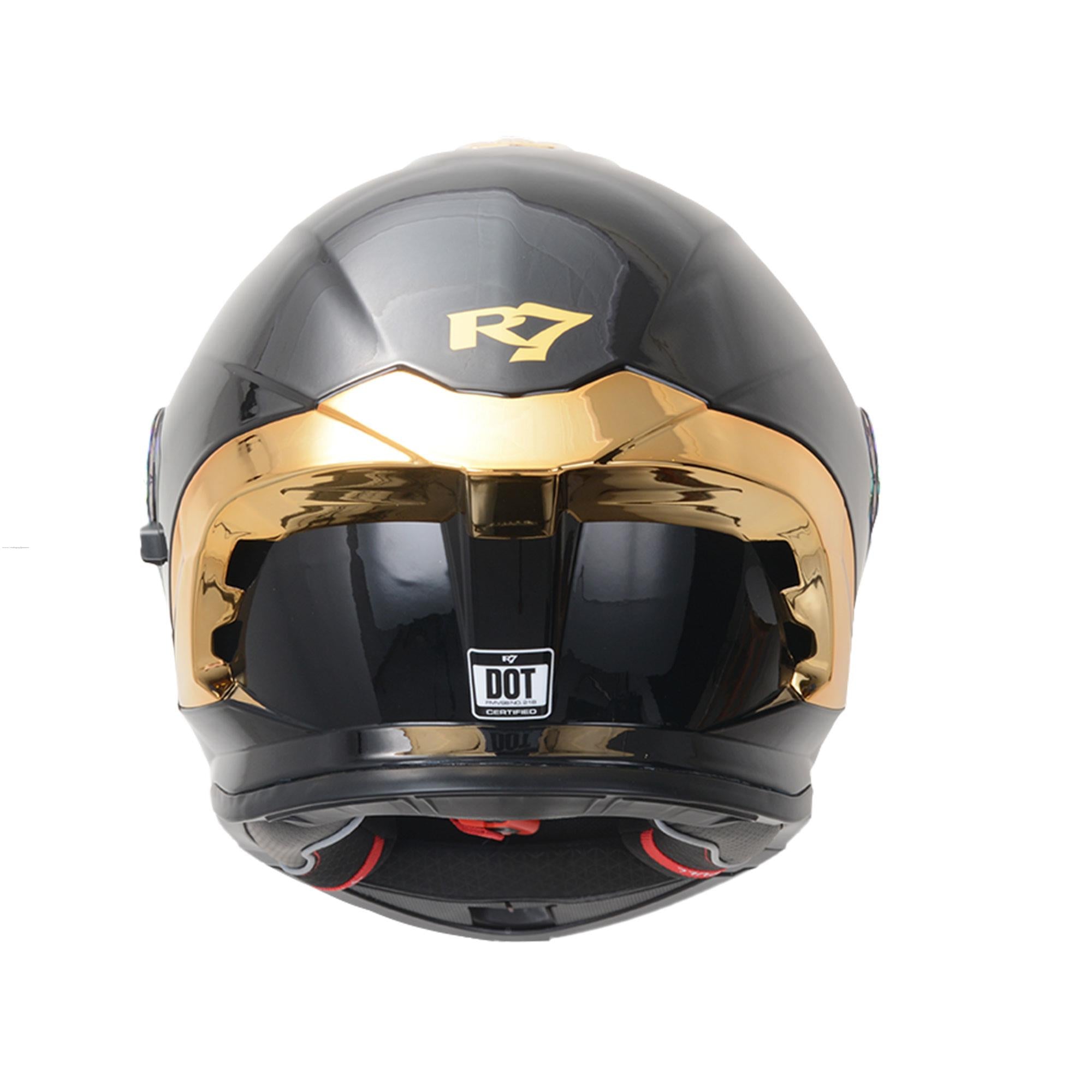Casco Abatible R7 Racing Nova DOT Negro Brillante