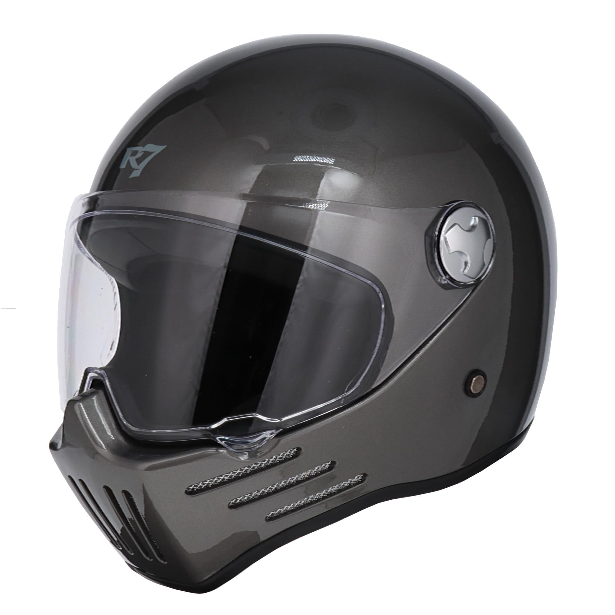 Casco Cerrado R7 Racing Clancy DOT Gris Brillante