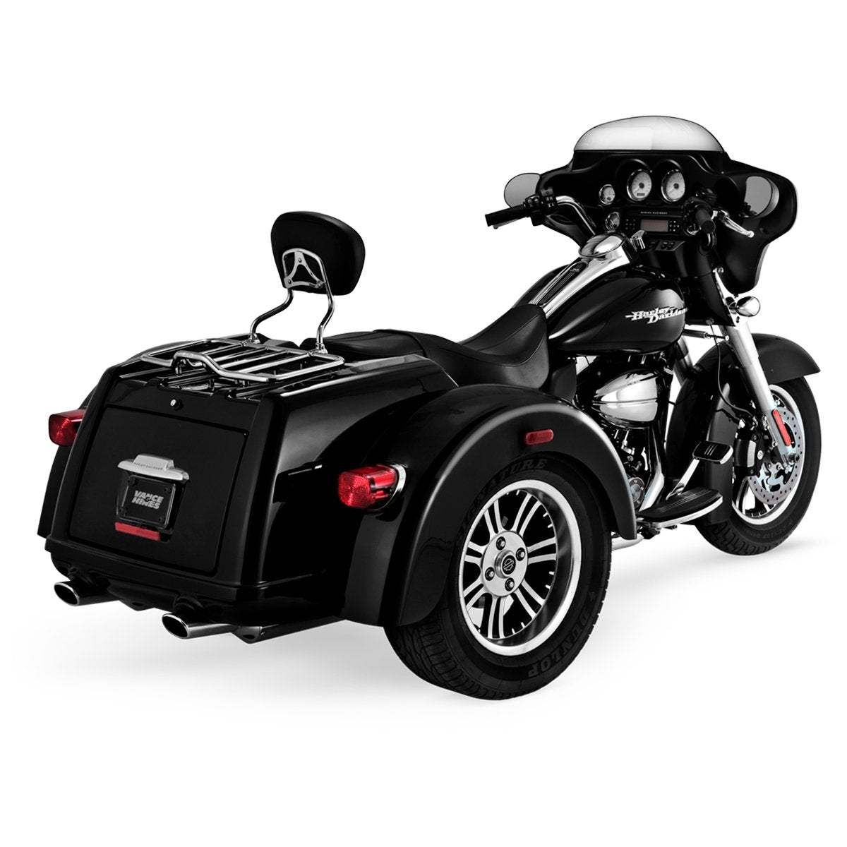Escape Vance & Hines Trike Deluxe Slip Ons para Harley Davidson '09-'24 Tri Glide (Colas)