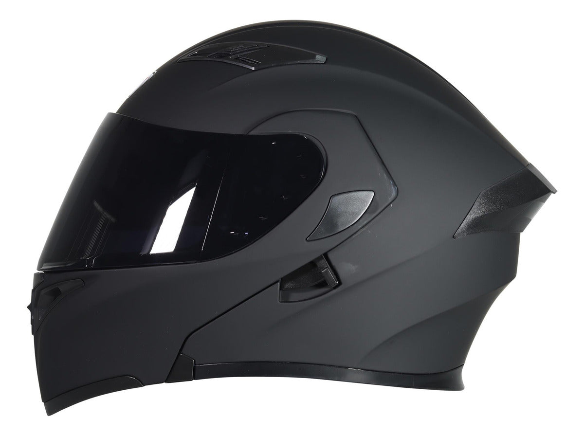Casco Abatible R7 Racing Unscarred Con Led Doble Mica Dot