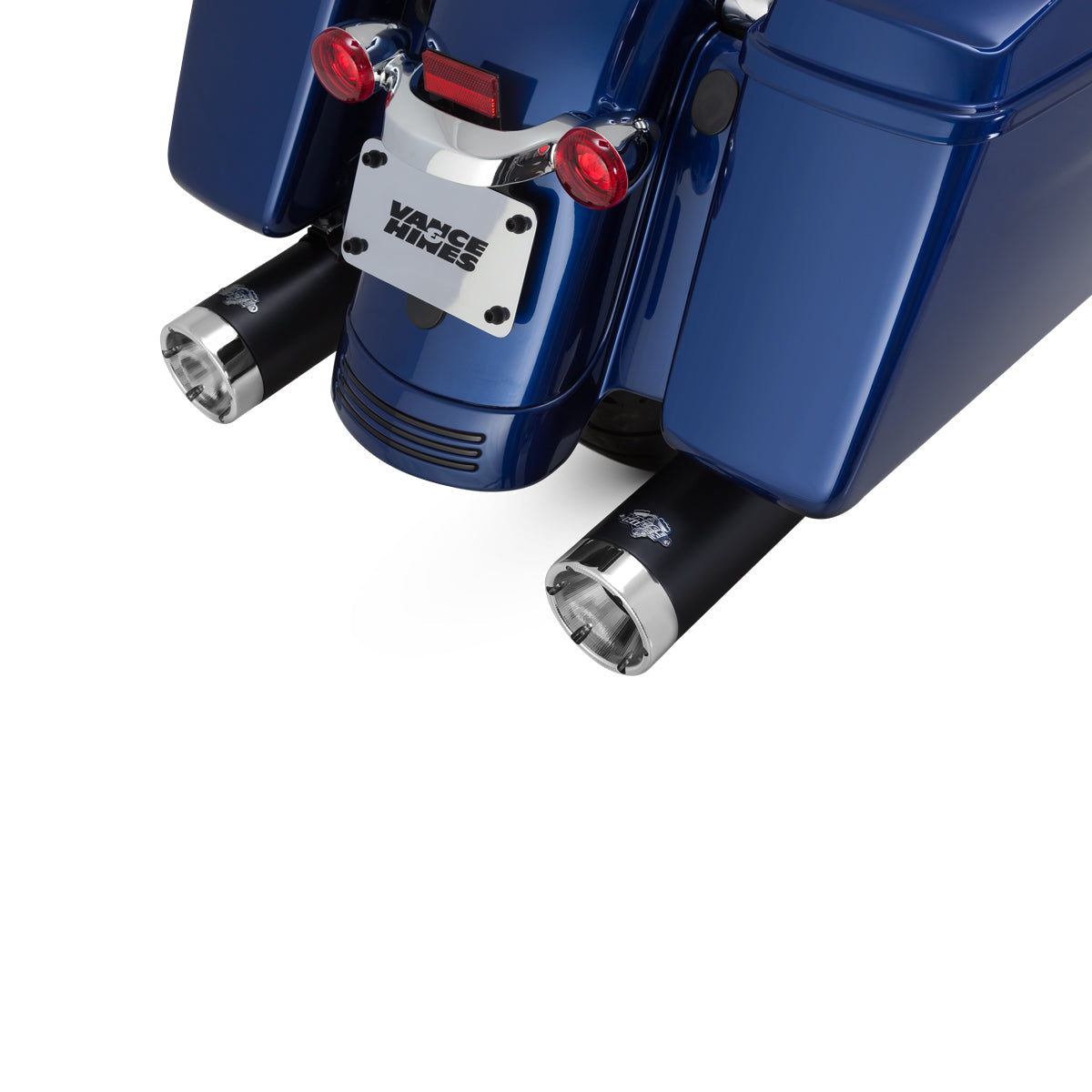 Escape Vance & Hines Monster Rounds Slip Ons Negro para Harley Davidson '17-'25 Touring (Colas)