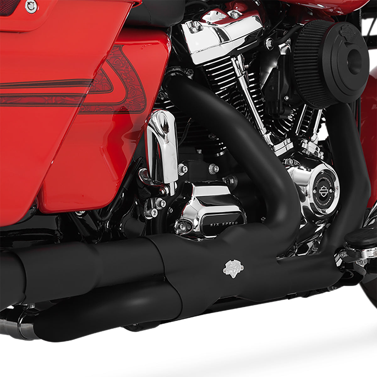 Escape Vance & Hines Power Duals Negro para Harley Davidson '17-'25 Touring (Headers)