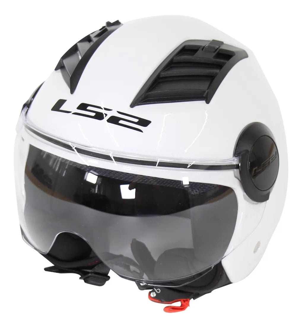 Casco Abierto LS2 Airflow Solid Blanco OF562