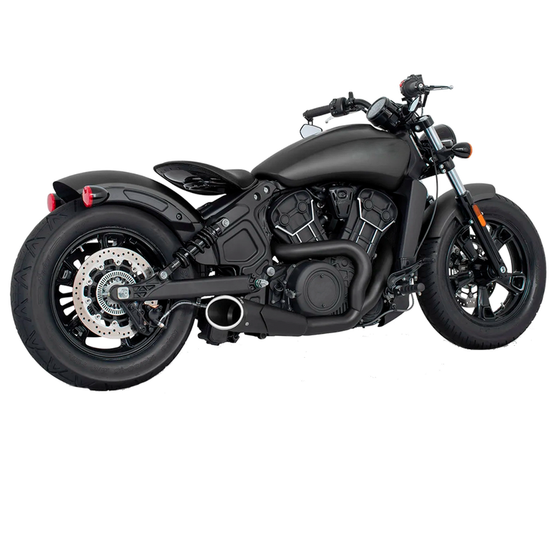 Escape Freedom Performance Combat 2 Negro para Indian '14-'24 Scout / Rogue / Bobber / Sixty (Sistema Completo)