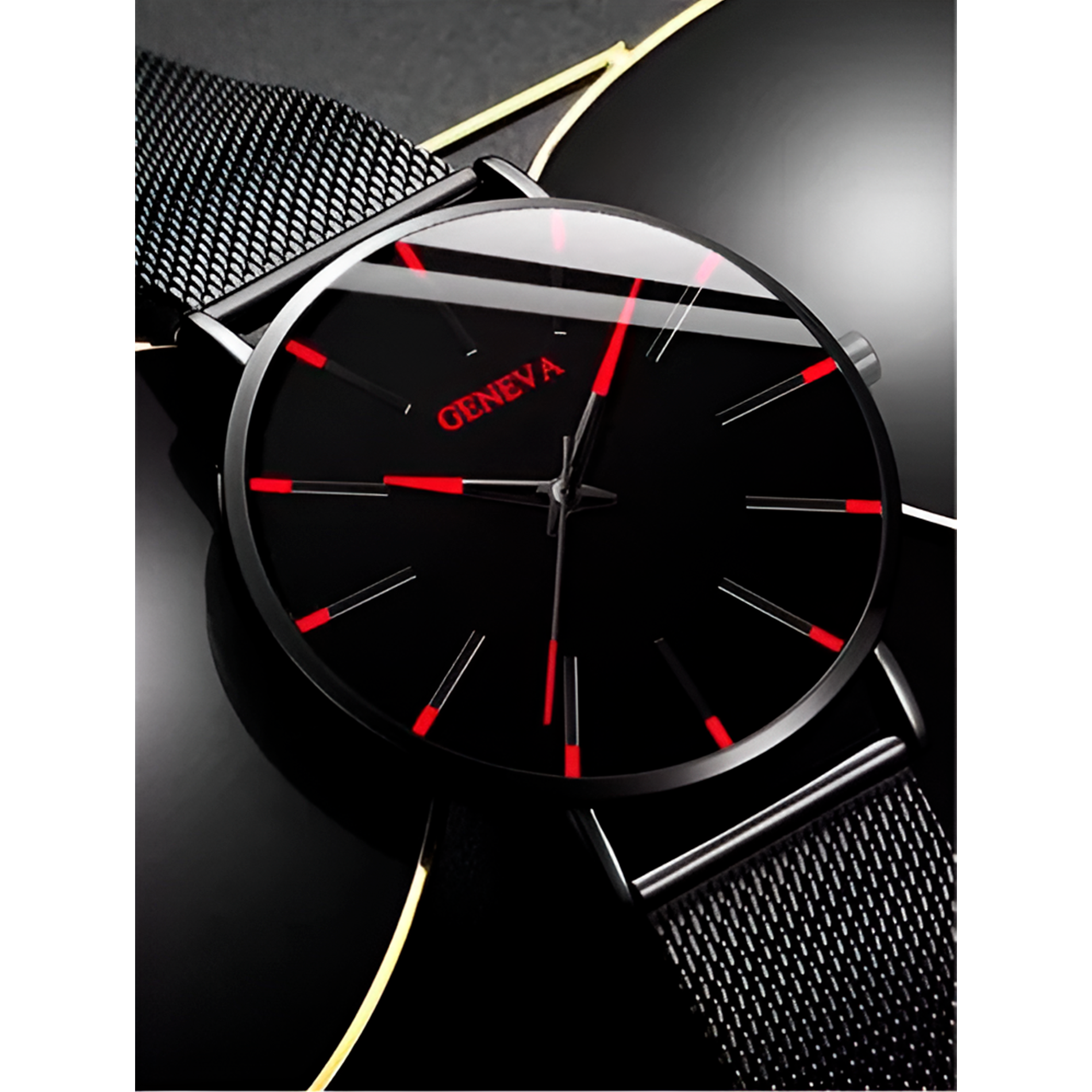 Reloj Unisex Elegante Casual con Correa de Metal