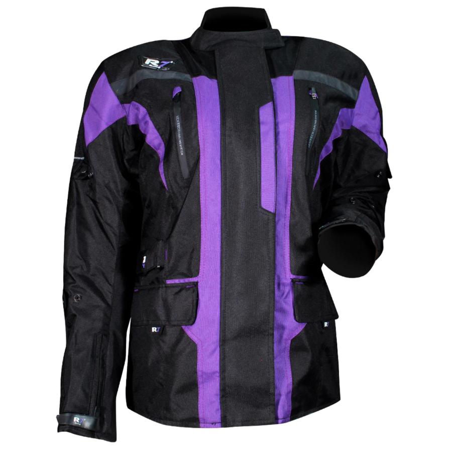 Chamarra Deportiva R7 Racing Morado R7-246 Textil Para Dama