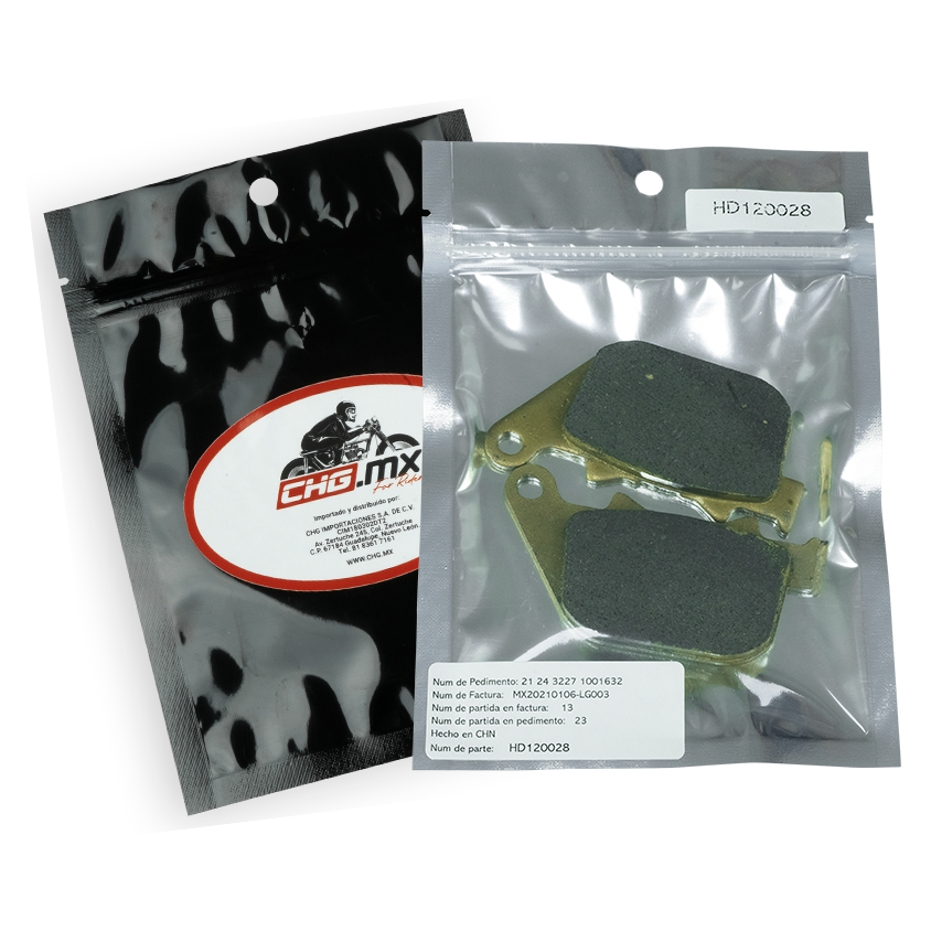 CHG.MX For Riders Balatas Traseras Semi Metalicas para Harley Davidson '04-13 Sportster