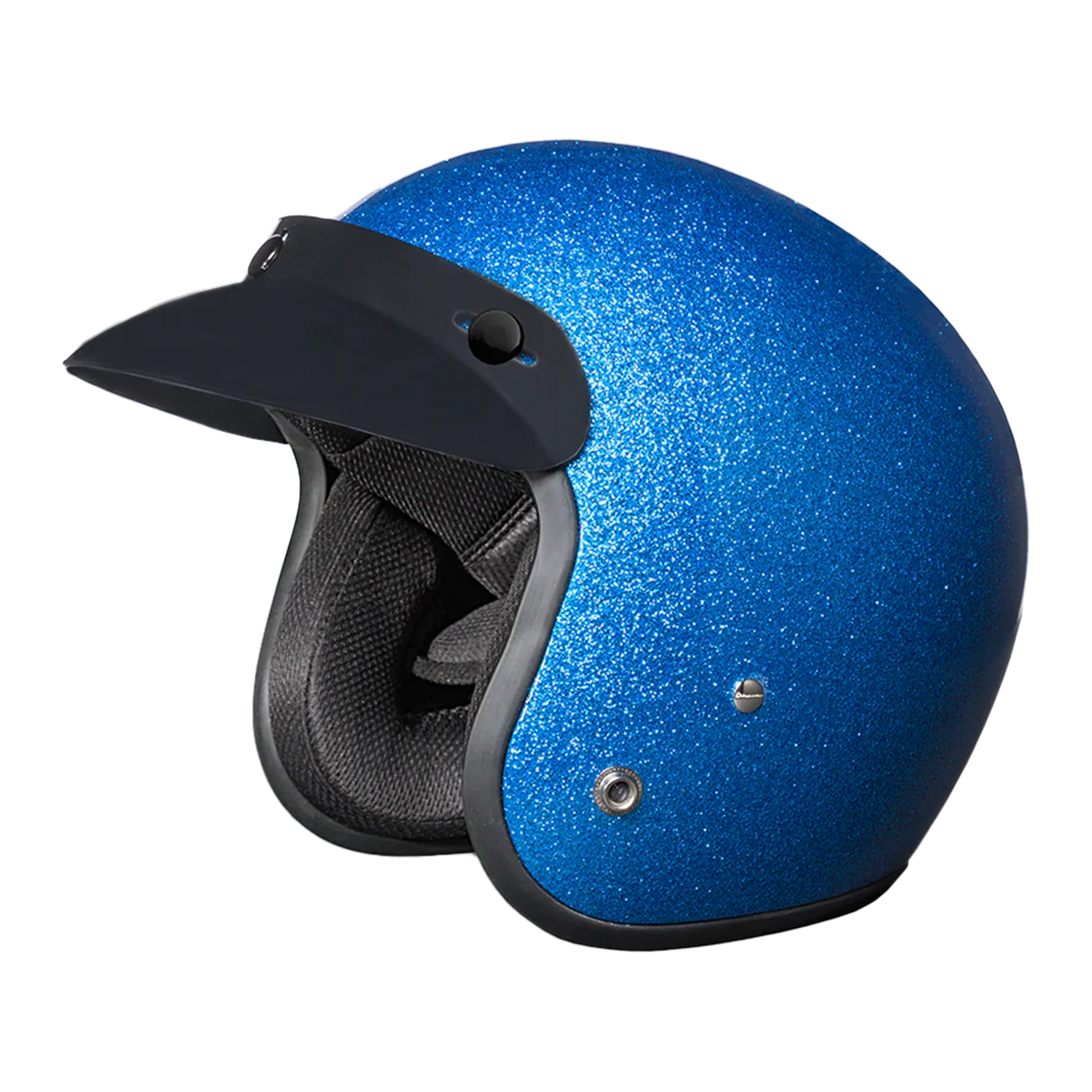 Casco Abierto Daytona Helmets Cruiser D.O.T. - Azul Escarcha Metálico