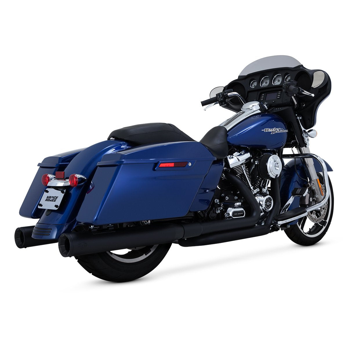 Escape Vance & Hines Eliminator 400 Slip Ons Negro para Harley Davidson '17-'25 Touring (Colas)