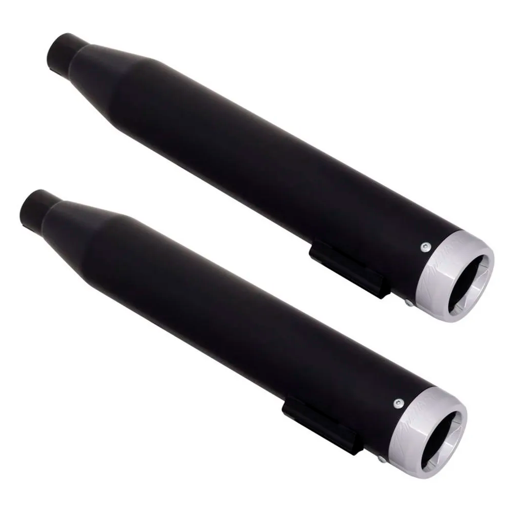 Escape Rinehart Racing 3" Slip Ons Negro / Cromo para Harley Davidson '14-'22 Sportster (Colas)