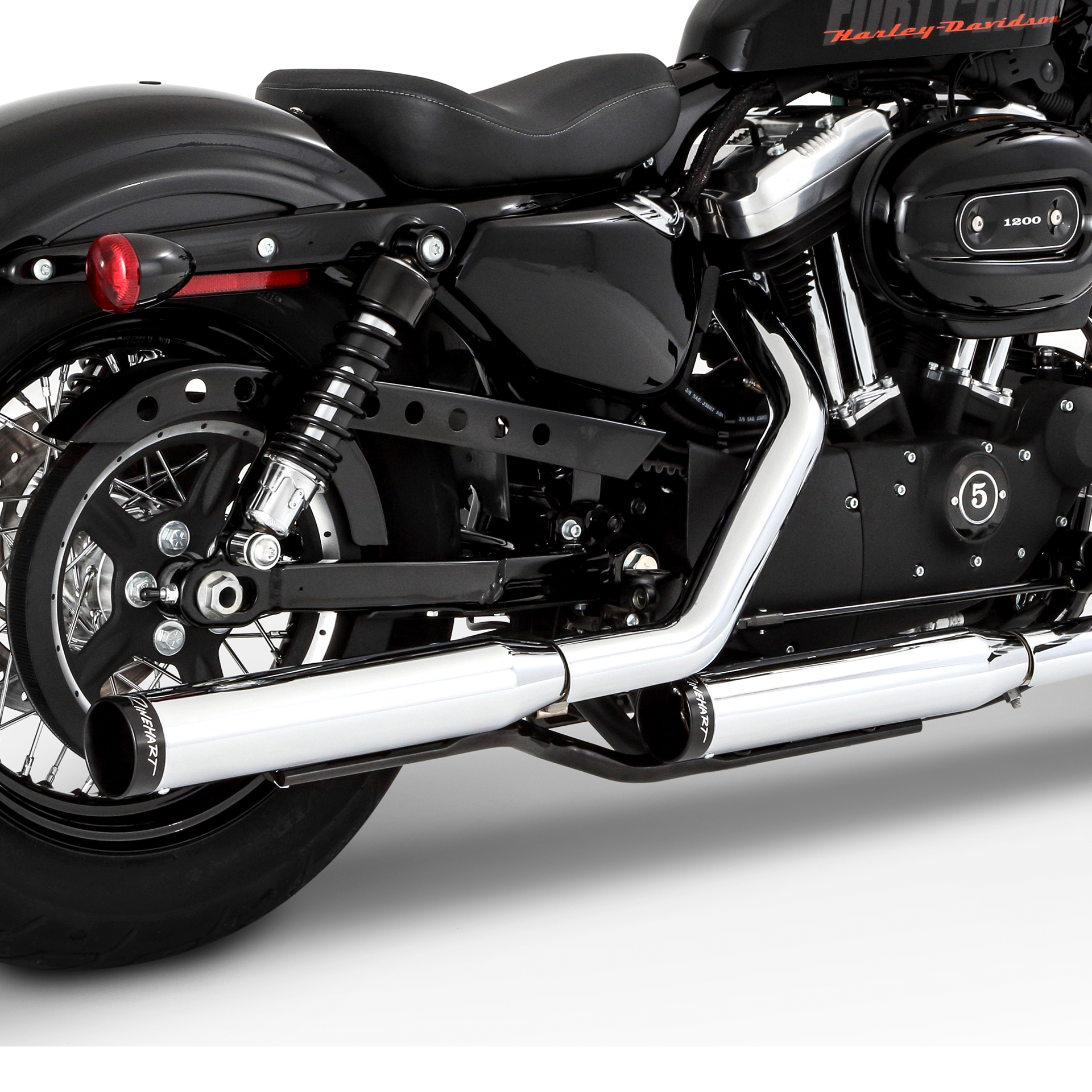 Escape Rinehart Racing 3" Slip Ons Cromo para Harley Davidson '14-'22 Sportster (Colas)