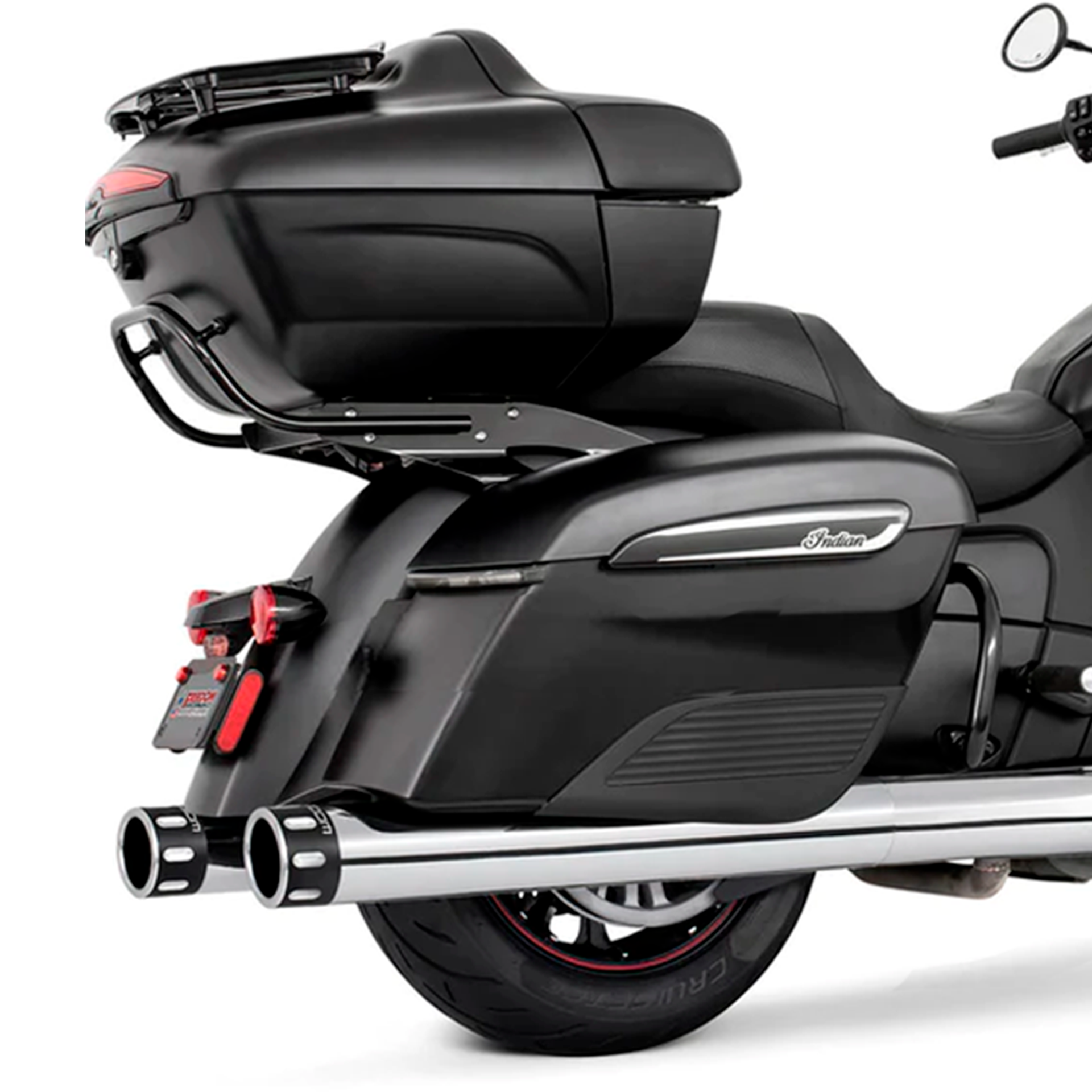 Escape Freedom Performance 4" Eagle Slip Ons Cromo para Indian '14-'25 Chieftain / Challenger (Colas)