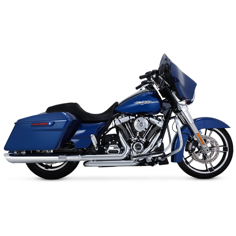Escape Vance & Hines Twin Slash 3" Slip Ons Cromo para Harley Davidson '17-'24 Touring (Colas)