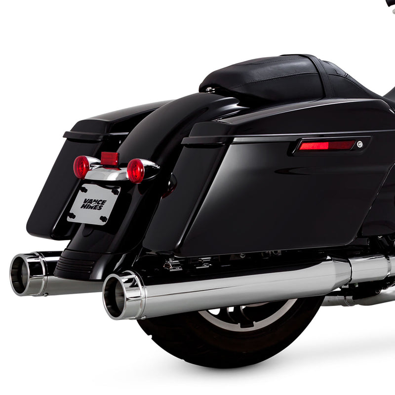 Escape Vance & Hines Torquer 450 Slip Ons Cromo para Harley Davidson '17-'24 Touring (Colas)