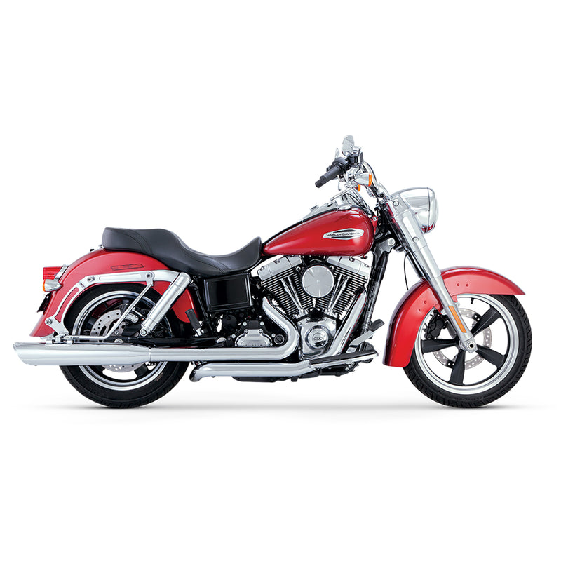 Escape Vance & Hines Switchback Twin Slash Duals para Harley Davidson '12-'16 Dyna Switchback (Sistema Completo)