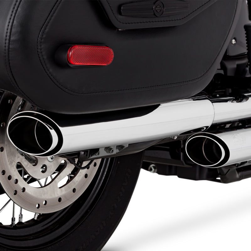 Escape Vance & Hines Twin Slash 3" Slip Ons para Harley Davidson '18-'24 Softail Heritage Classic / Deluxe (Colas)