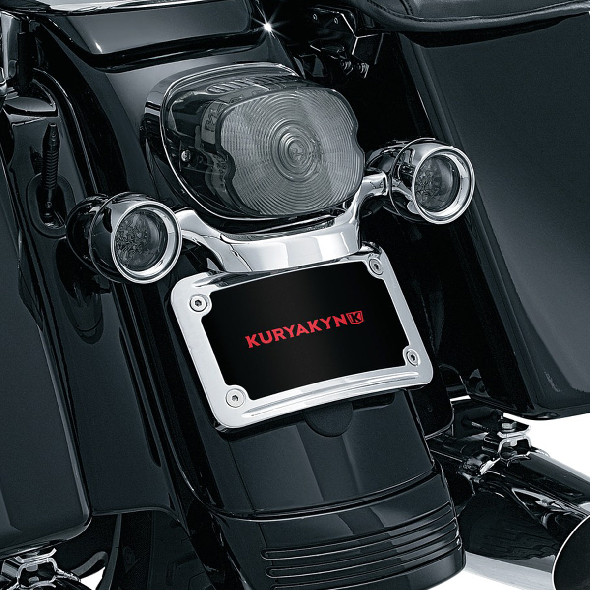Kuryakyn Porta Placas Curvo para Harley Davidson