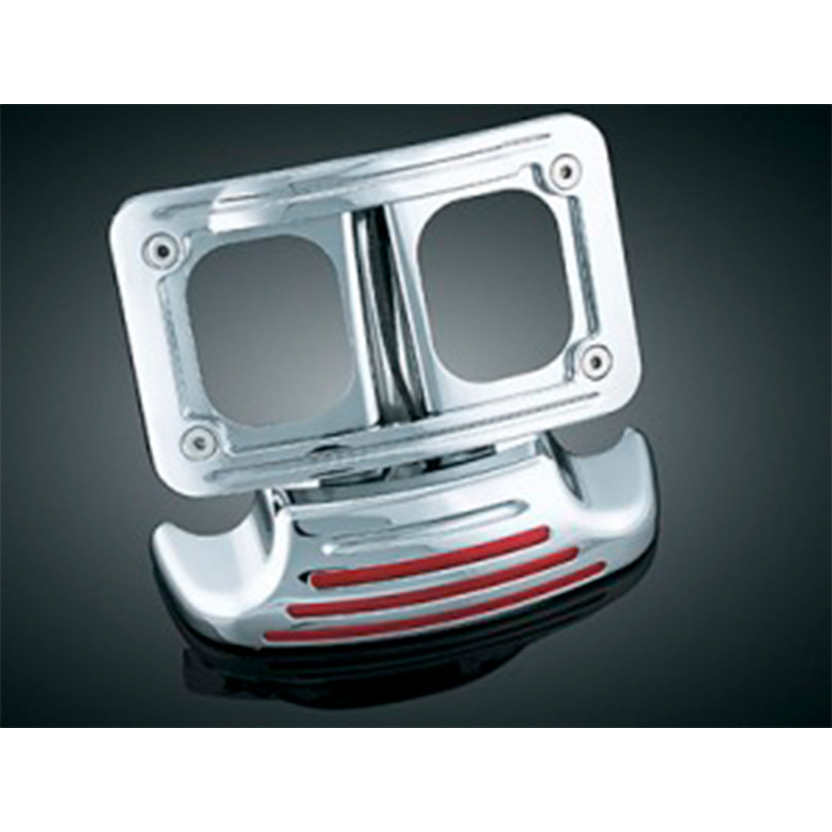 Kuryakyn Portaplacas Curvo con Acento de Polvera para Harley Davidson