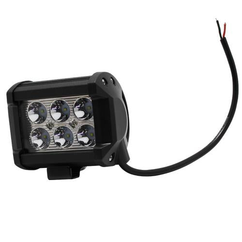 Faro Delantero Auxiliar Cuadrado 6 Leds Aluminio Promoto