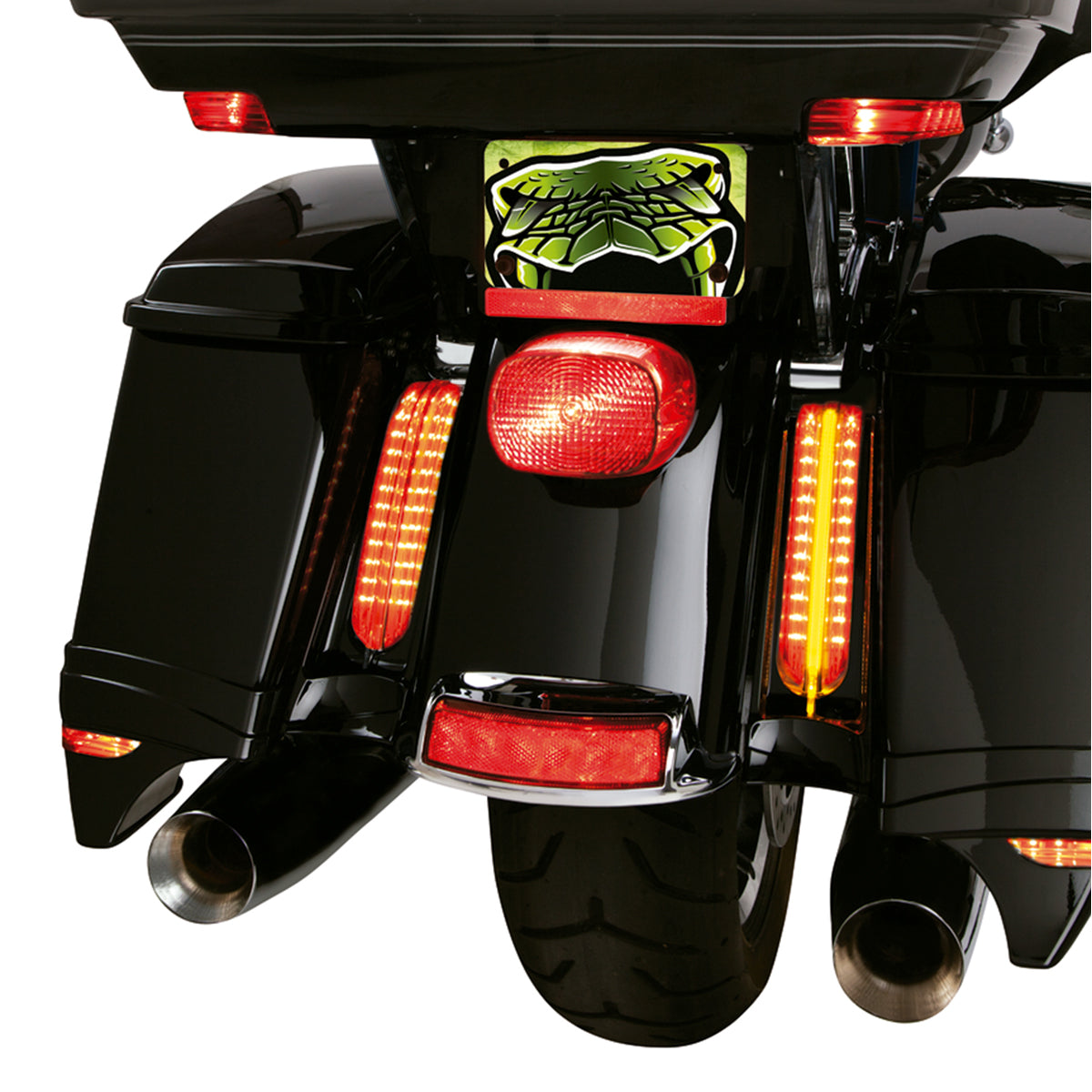 Ciro Cover con Luces LED de Panel de Alforjas para Harley Davidson Touring