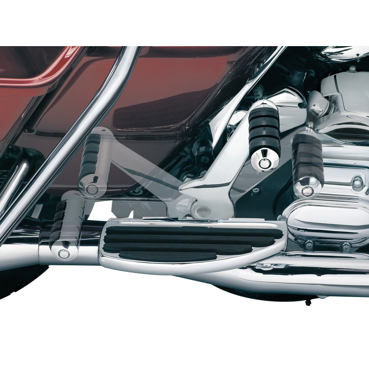 Kuryakyn Posapies de Pasajero Ajustables para Harley-Davidson '07-'09 Touring - CHG.MX For Riders