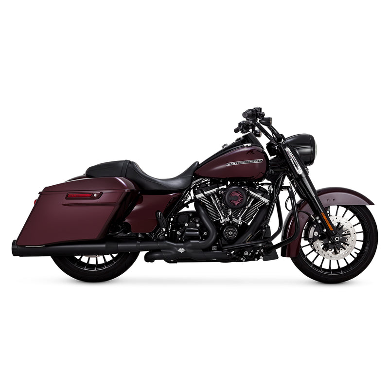 Escape Vance & Hines Torquer 450 Slip Ons Negro para Harley Davidson '17-'24 Touring (Colas)