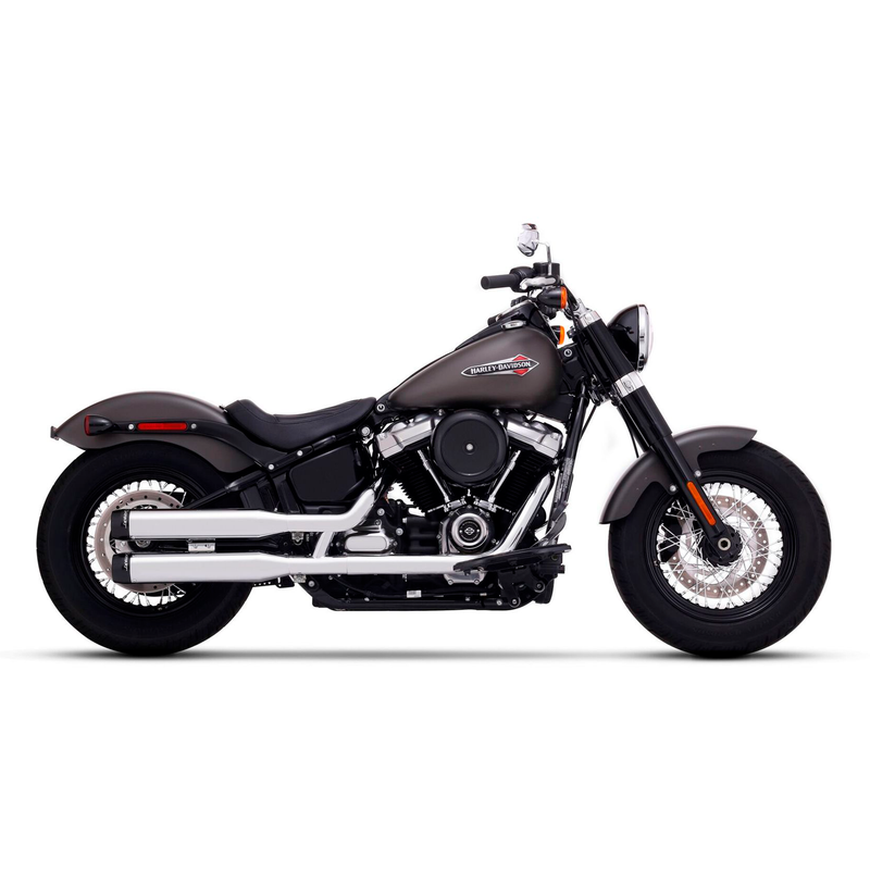 Escape Rinehart Racing 3.5" Slip Ons Cromo para Harley Davidson '18-'24 Softail (Colas)